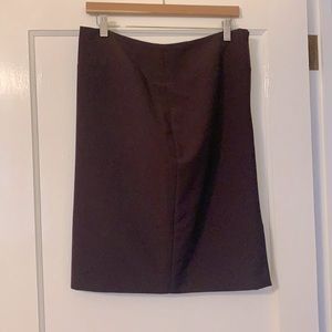 Women’s plum colored straight skirt.
